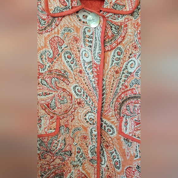 Patty Kim XL Multi colored paisley jacket - Picture 2 of 4